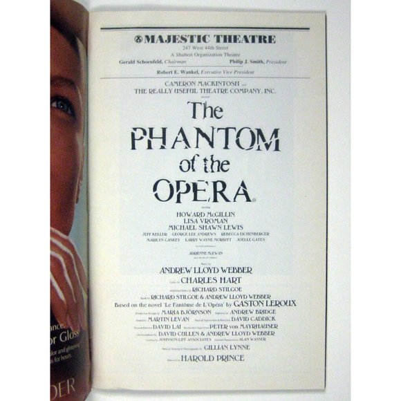 Phantom Playbill 2002 Majestic Theatre Howard McGillin Lisa Vroman Andrew Webber - Picture 3 of 8